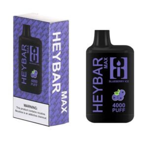 Vape Descartável – Heybar Max 4000 puffs – Blueberry Ice
